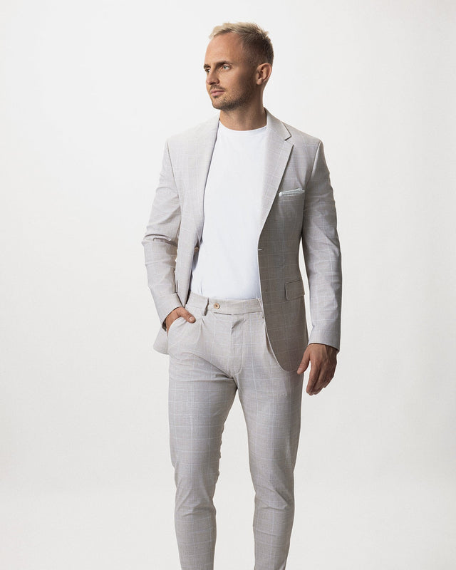 IOS JACKET - BEIGE KARO
