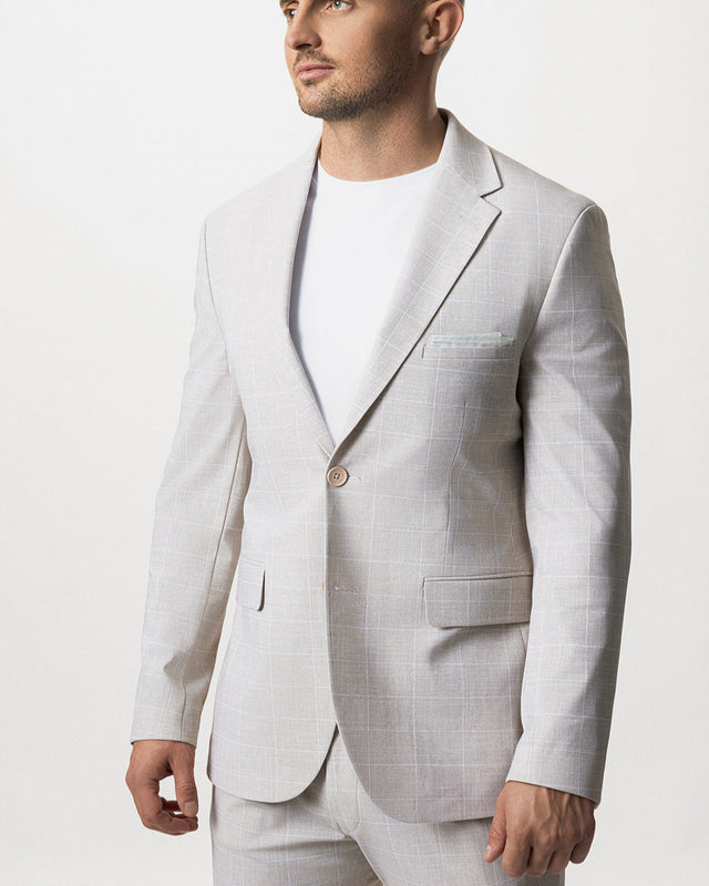 IOS JACKET - BEIGE KARO