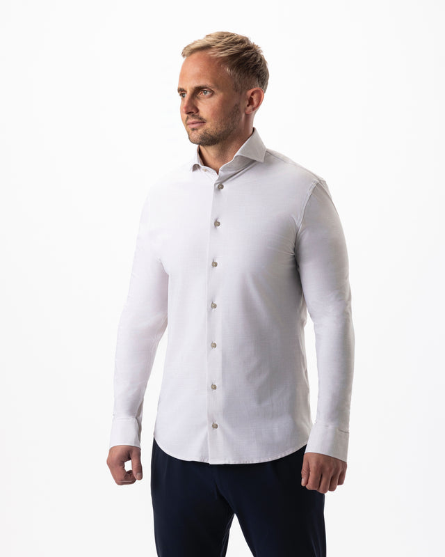 IOS SHIRT - IVORY STRUCTURED