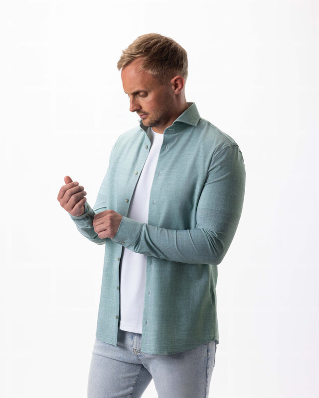 IOS SHIRT - MINT DENIM