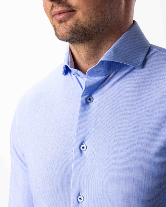 IOS SHIRT - LIGHTBLUE STRIPES