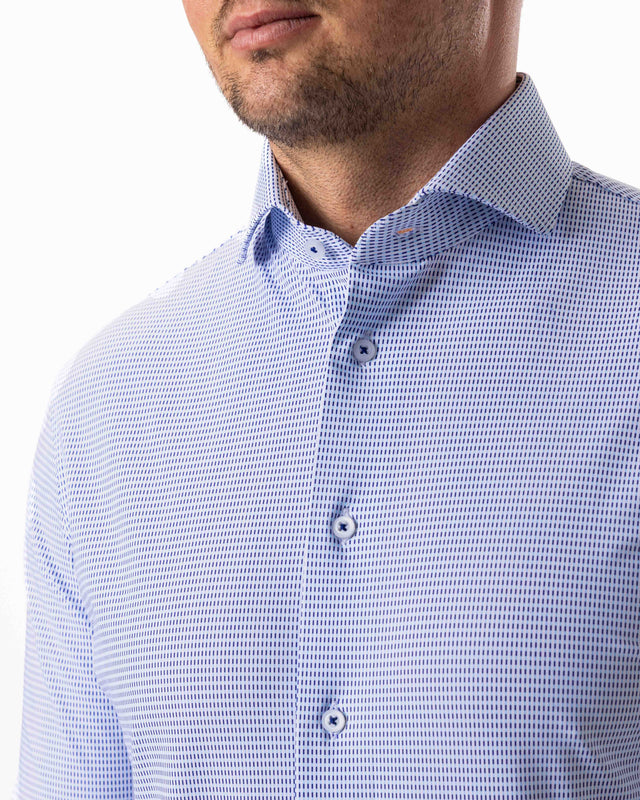 IOS SHIRT - ROYAL/NAVY MINIMAL