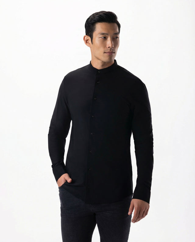 IOS SHIRT stand up - BLACK