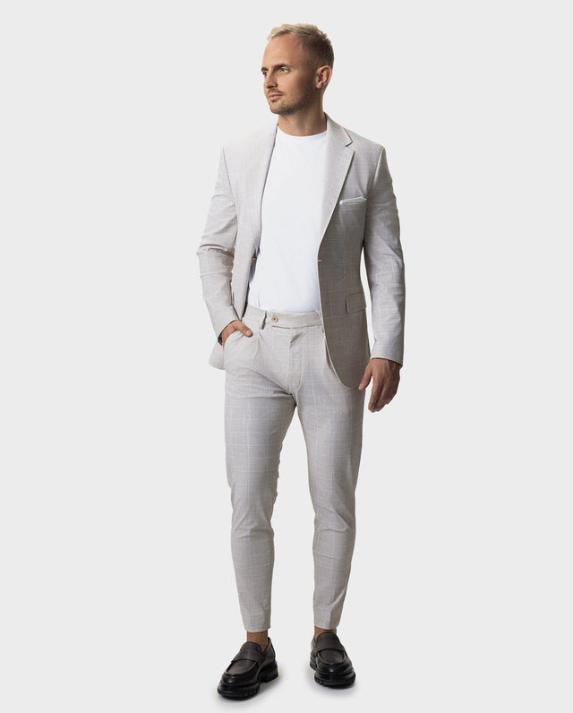 IOS JACKET - BEIGE KARO