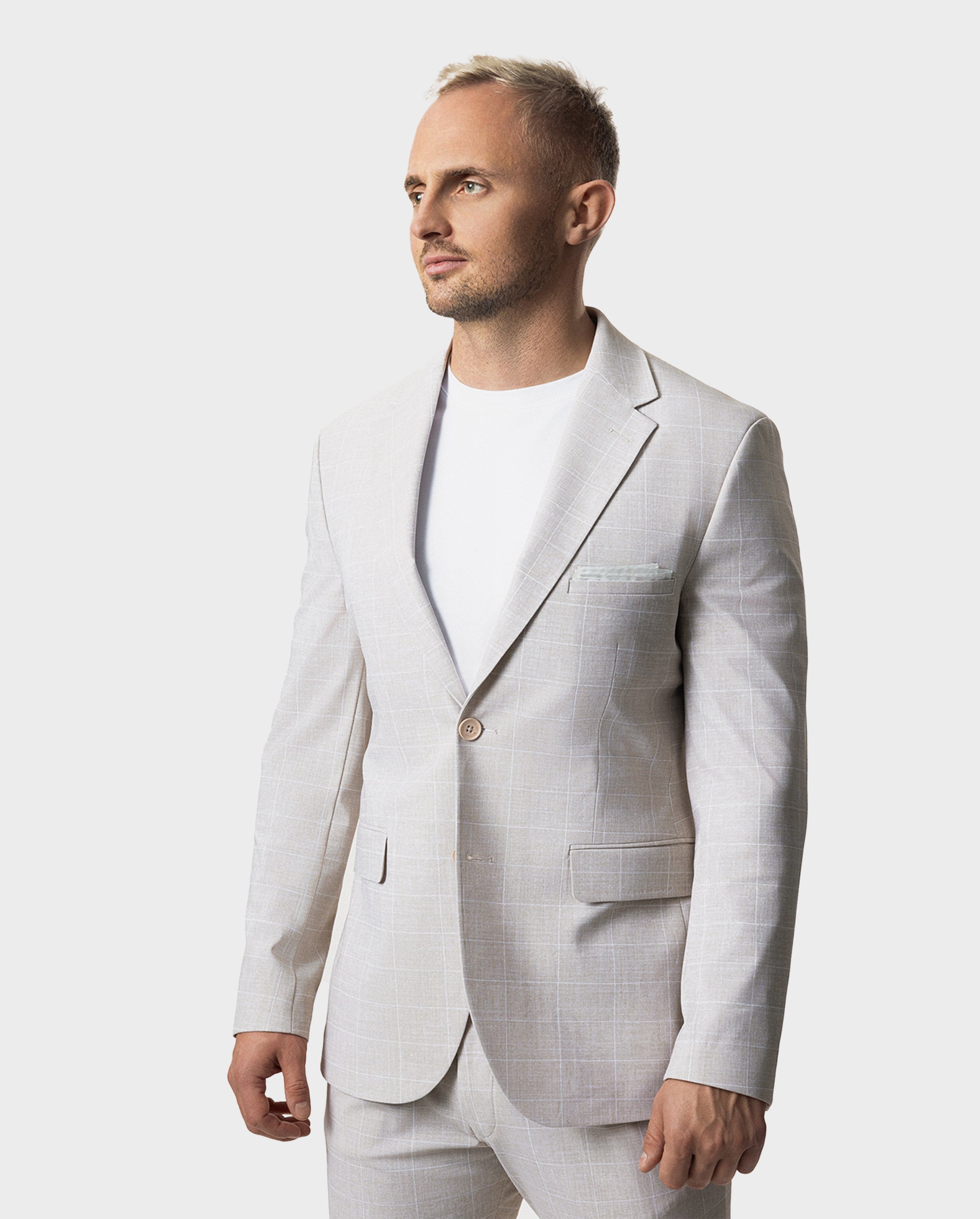 IOS JACKET - BEIGE KARO