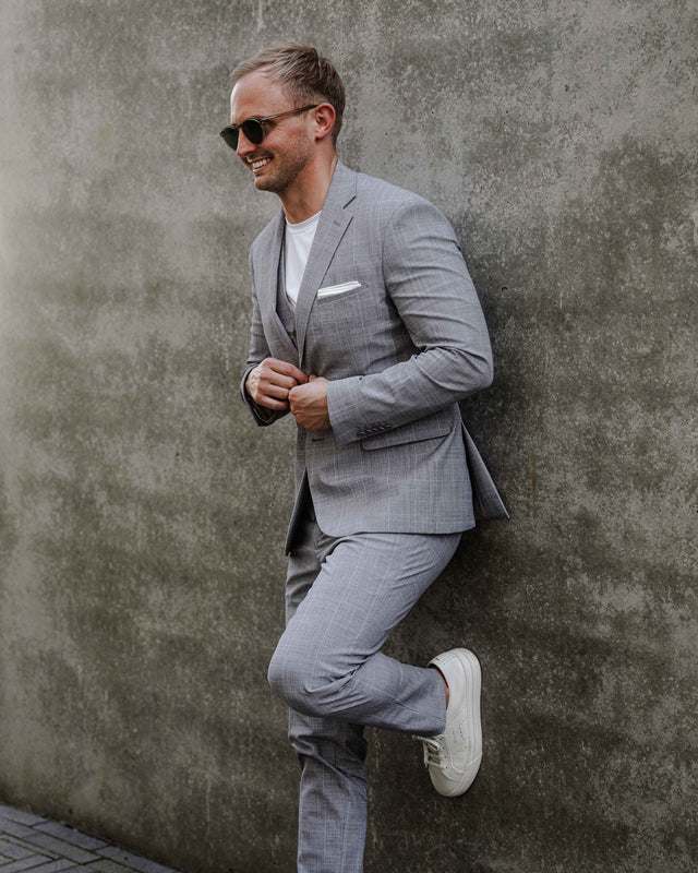 IOS JACKET - LIGHT GREY KARO