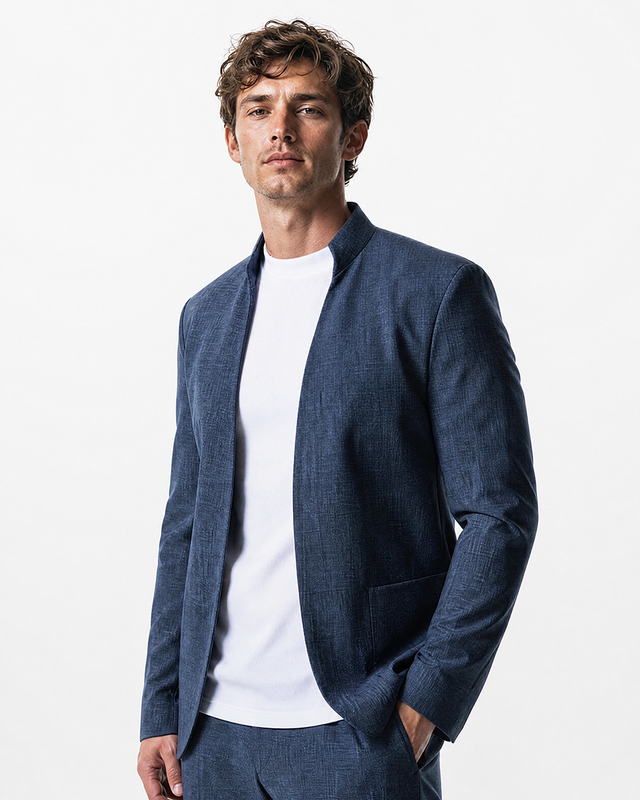 IOS JACKET schoon - STAAL BLAUW