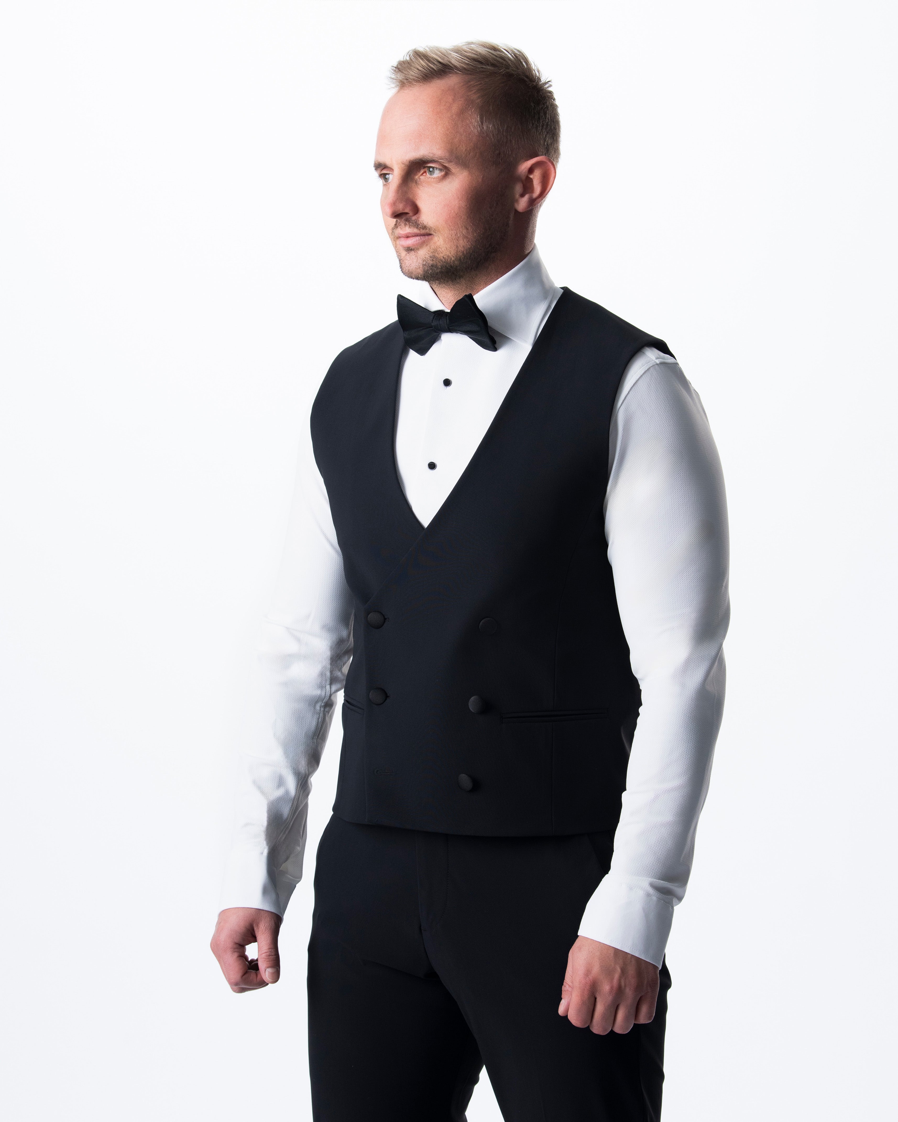 IOS VEST smoking - BLACK