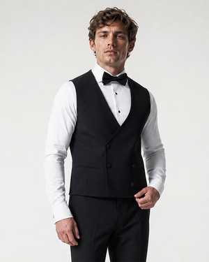 IOS VEST smoking - BLACK