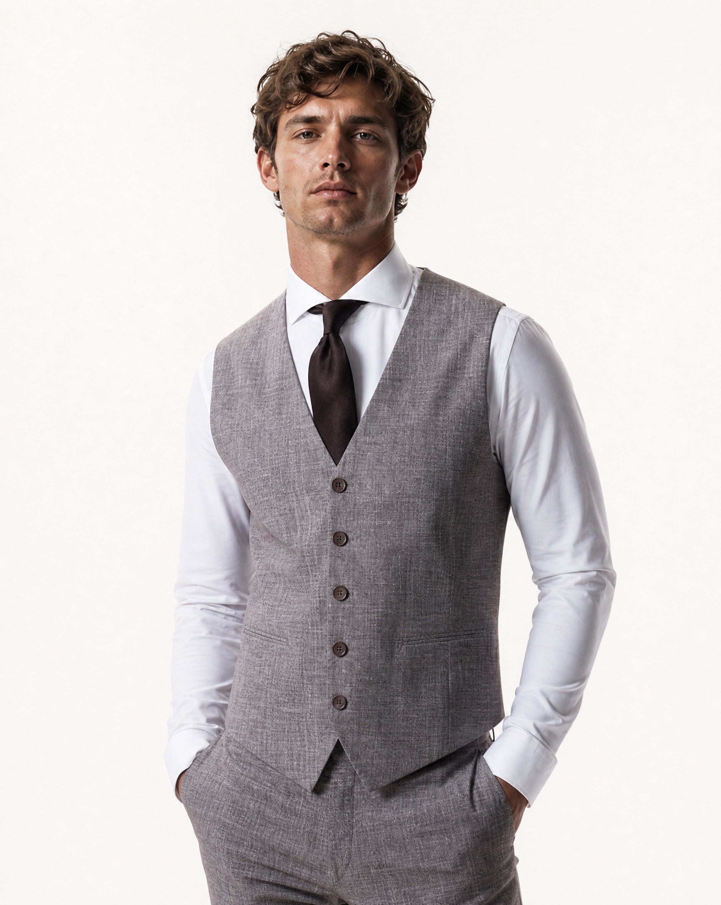 IOS VEST classic - LIGHT BROWN