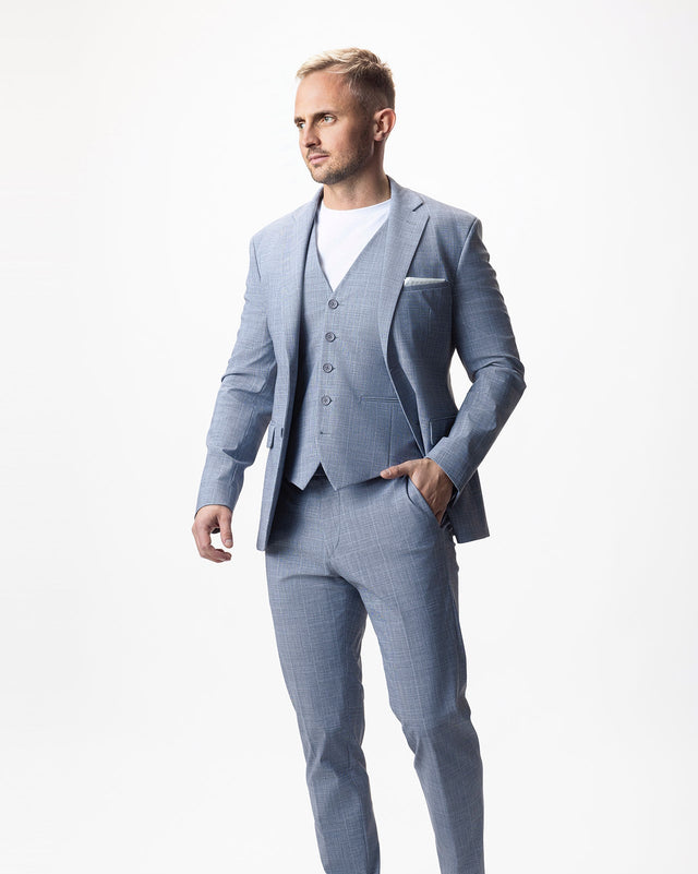 IOS VEST classic - LIGHT GREY KARO