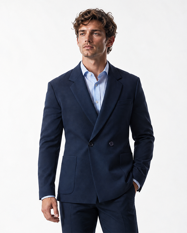 IOS JACKET double breasted - NAVY