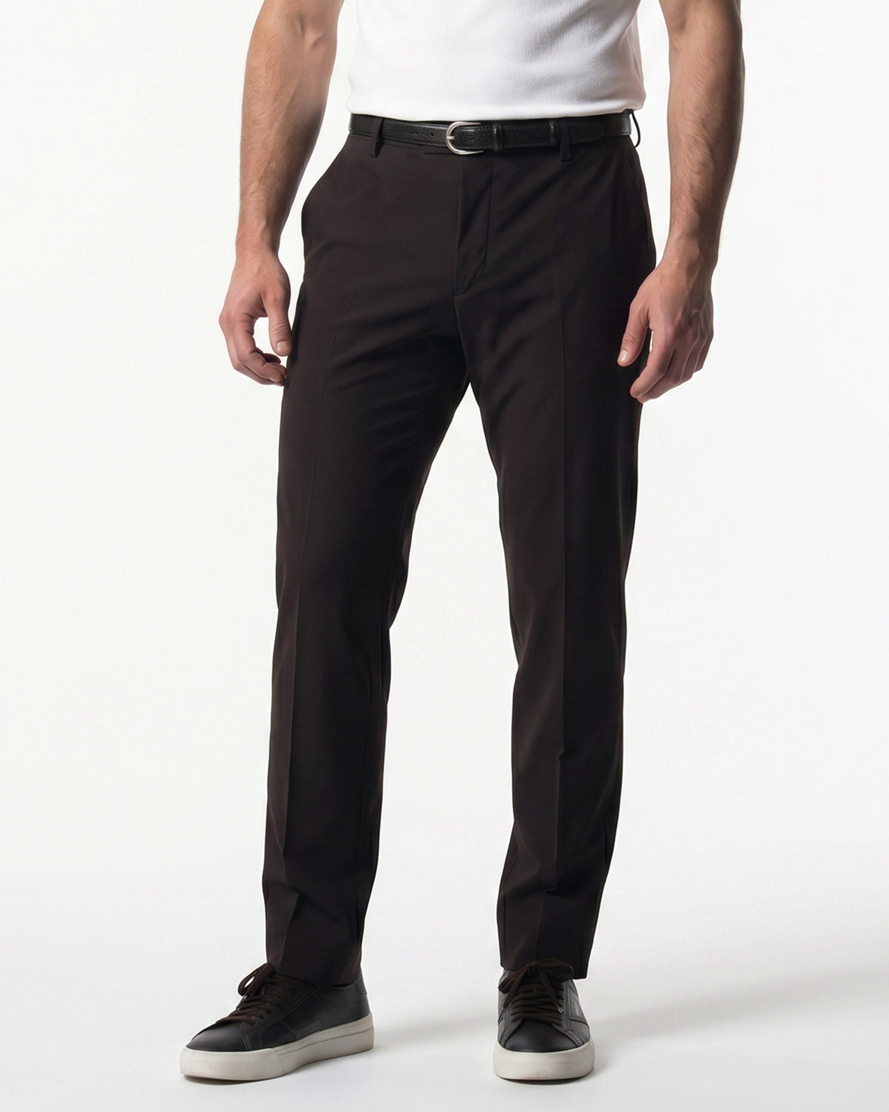 IOS PANTS classici - MARRONE