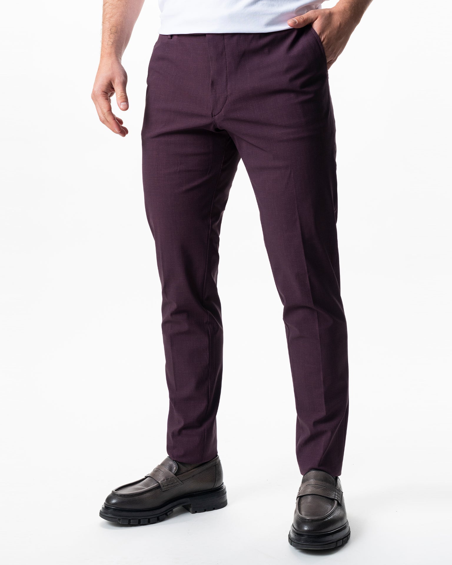 IOS PANTS classic - DARK LILA