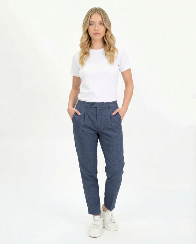 IOS PANTS modern - STEEL BLUE