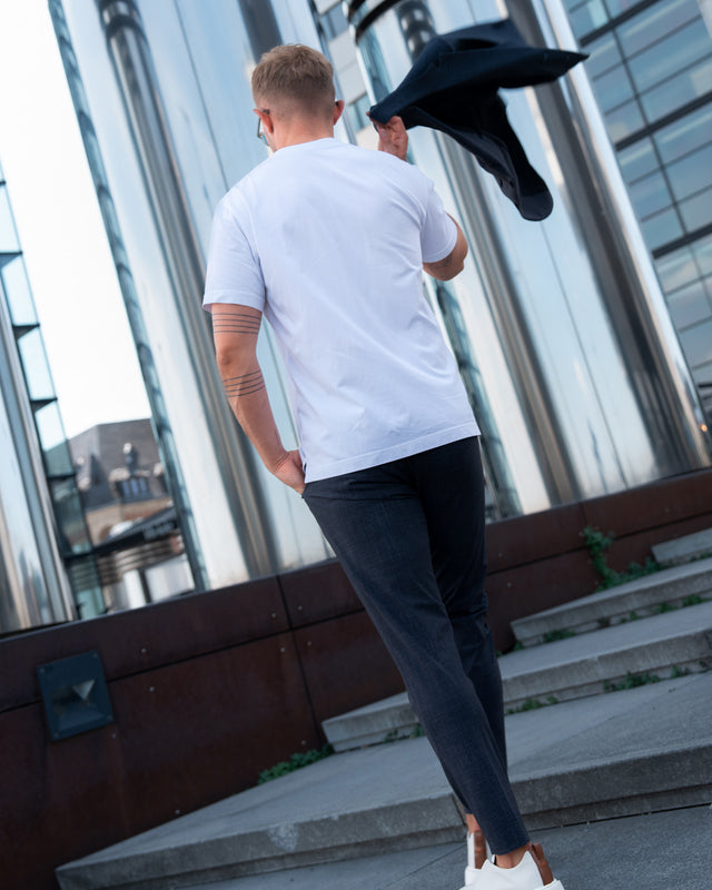 IOS PANTS modern - STEEL BLUE