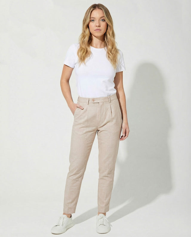 IOS PANTS modern – Unisex – BEŻOWY