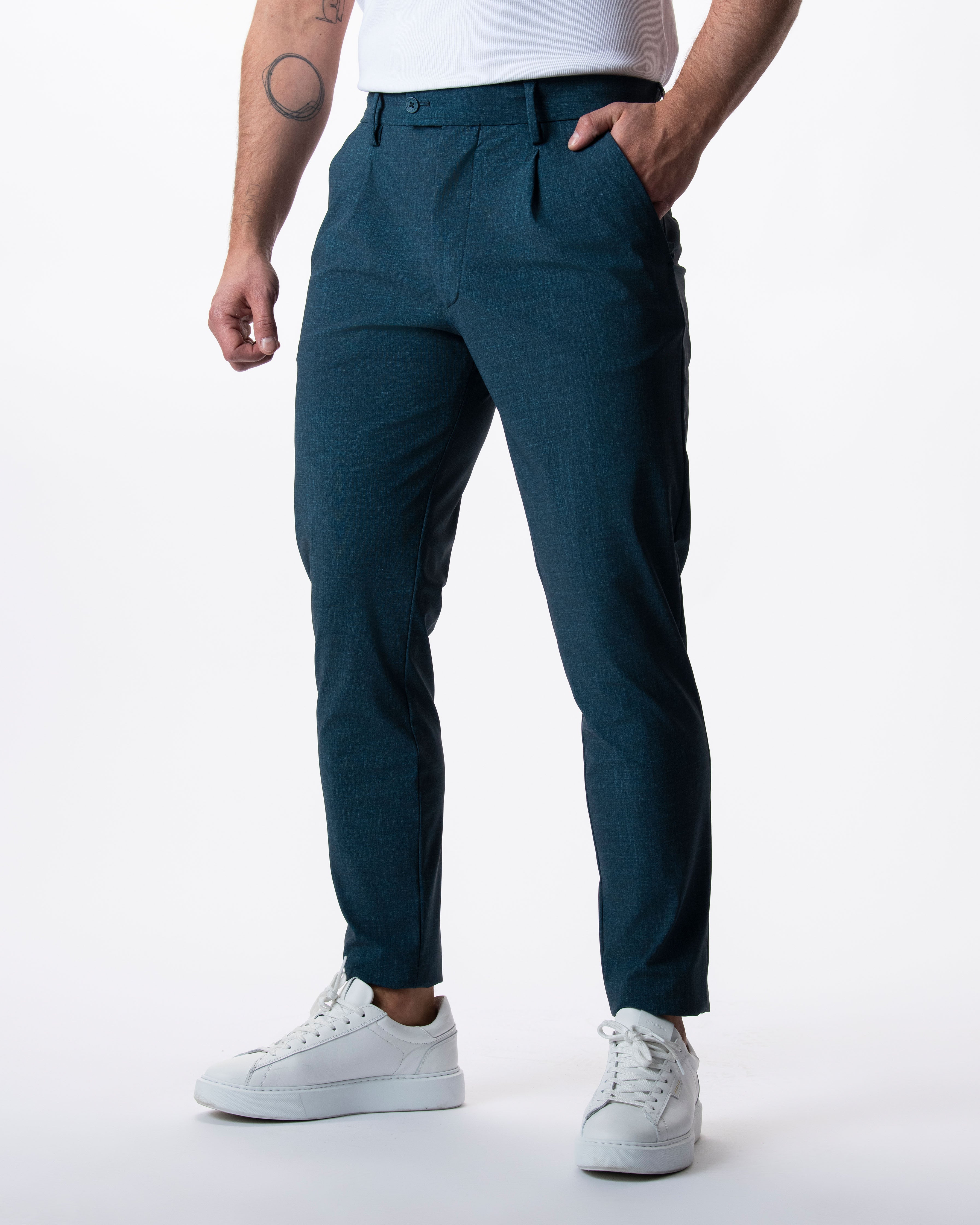 IOS PANTS modern - PETROL BLUE