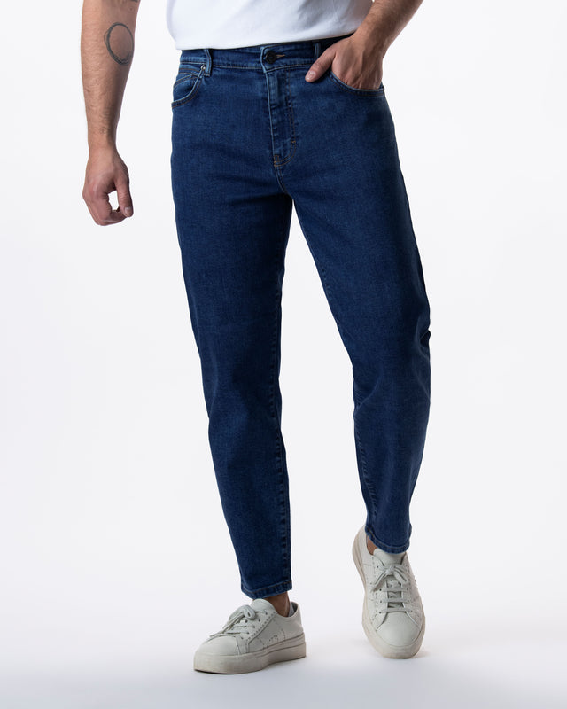 IOS JEANS - MID BLUE STONE WASH