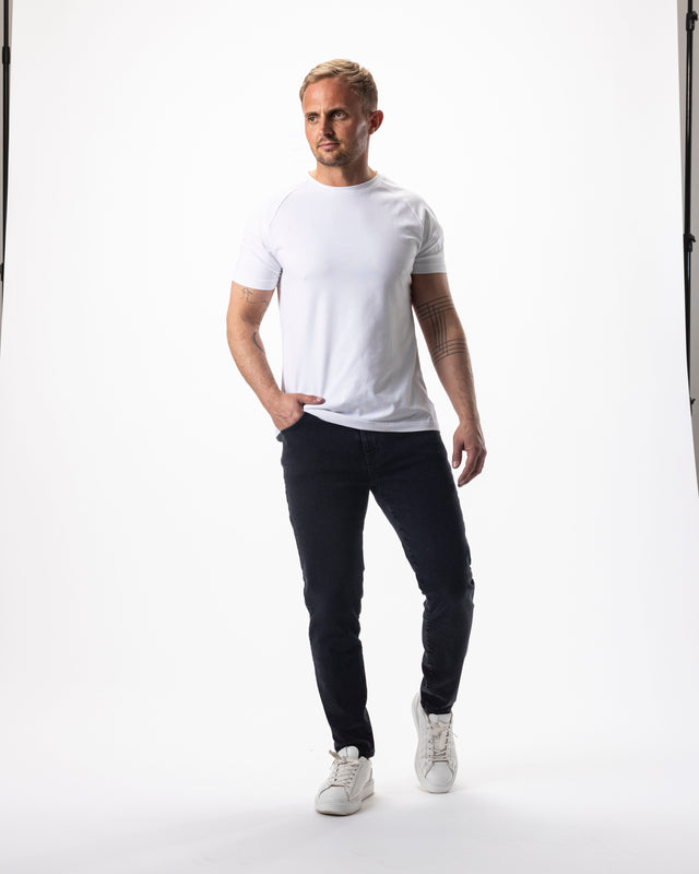 IOS JEANS - DARK GREY STONE WASH