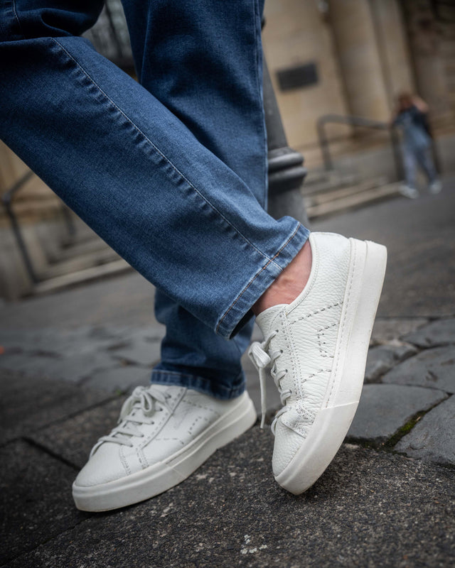 IOS JEANS straight - MID BLUE USED