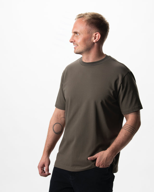IOS T-SHIRT oversized - OLIVE