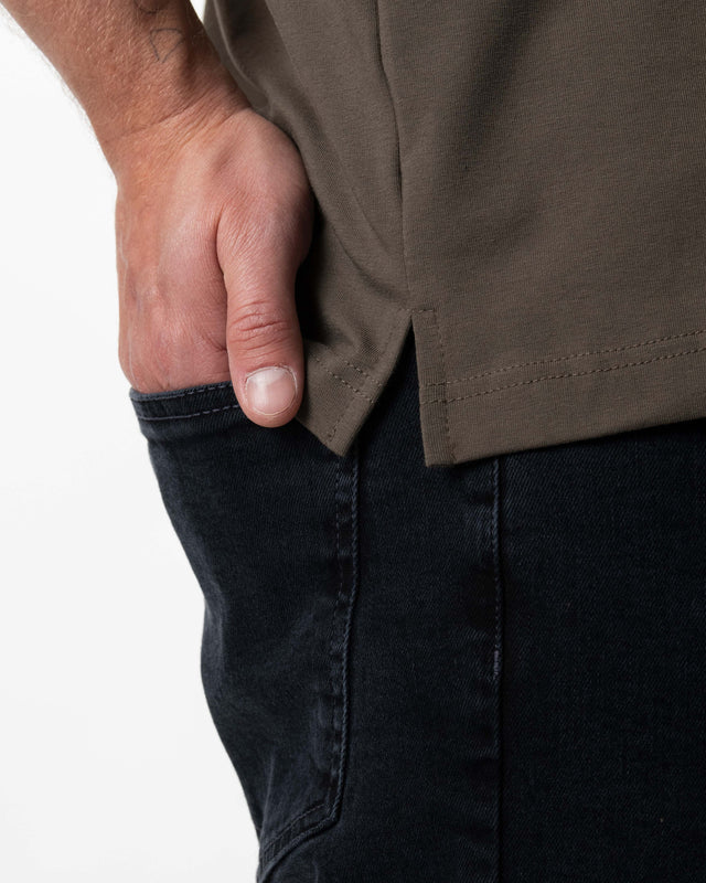 IOS T-SHIRT oversized - OLIVE
