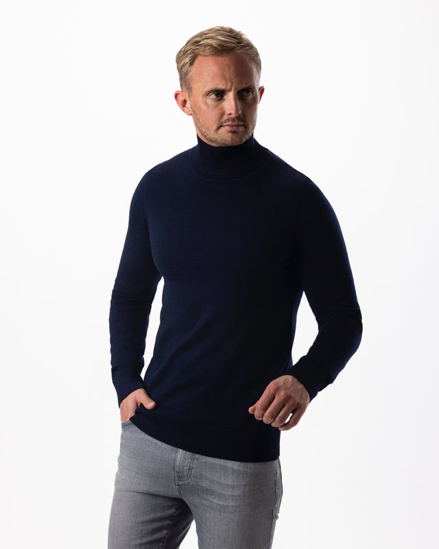 IOS TURTLE merino - NAVY MEL.