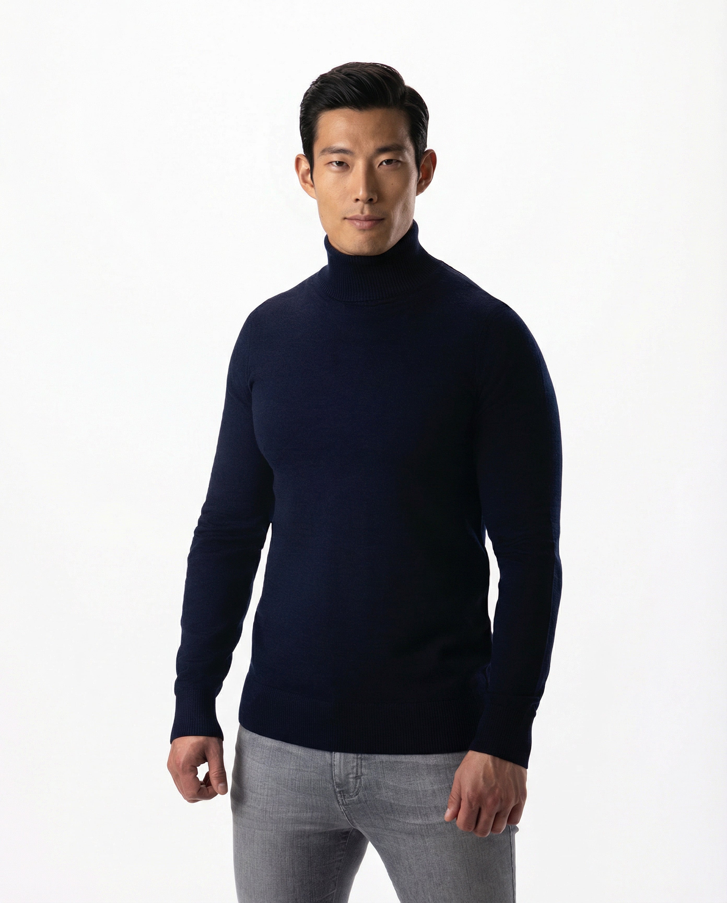 IOS TURTLE merino - NAVY MEL.