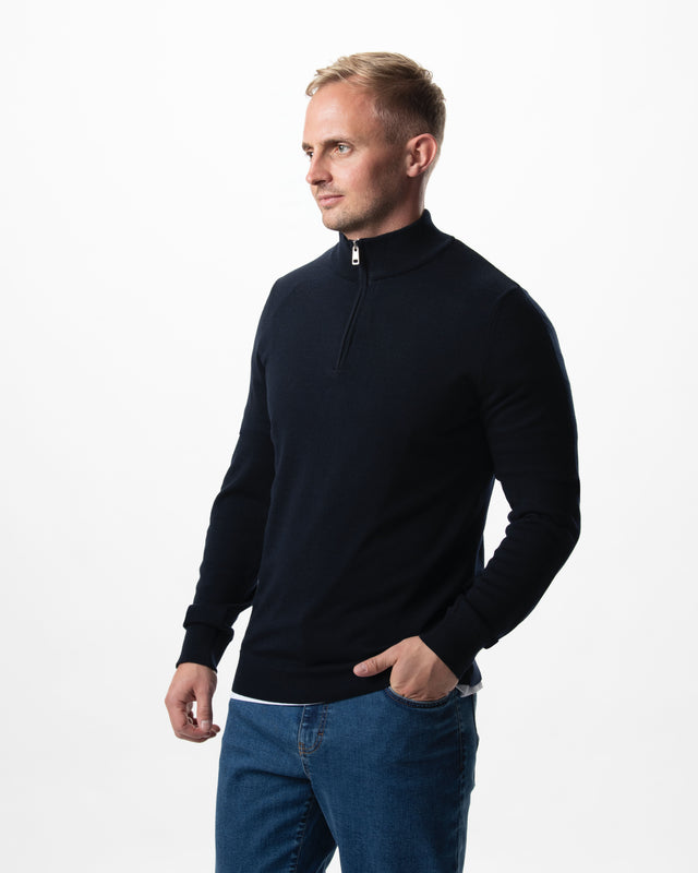 IOS TURTLE zip merino - NAVY