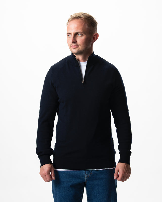 IOS TURTLE zip merino - NAVY