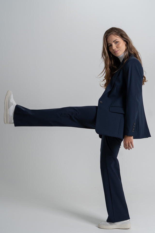 IOS PANTS wideleg - NAVY