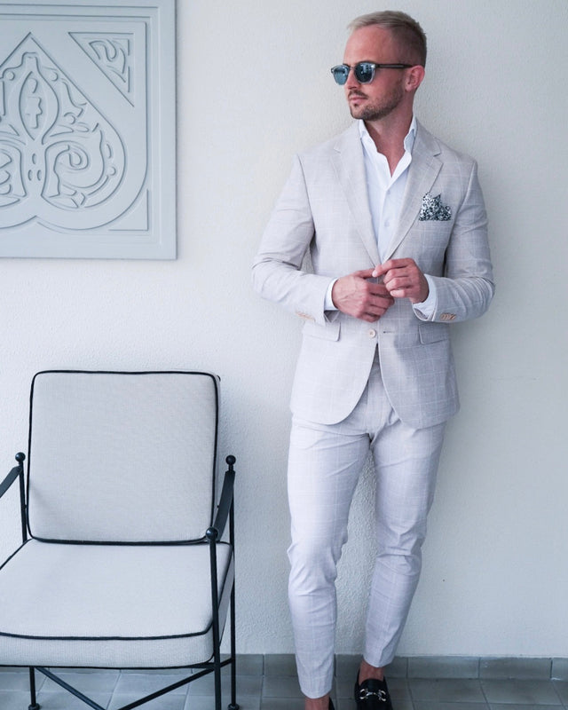IOS JACKET - BEIGE KARO