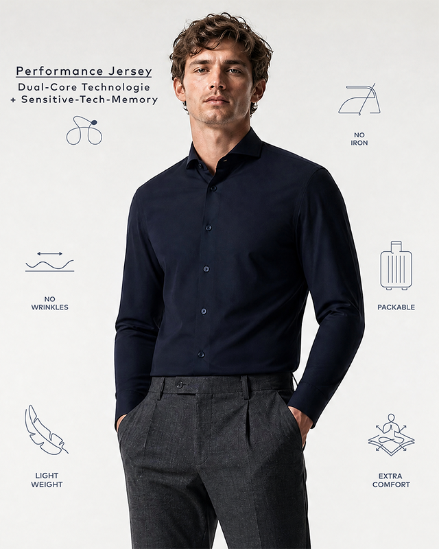 IOS SHIRT - NAVY - SECOND CHOICE