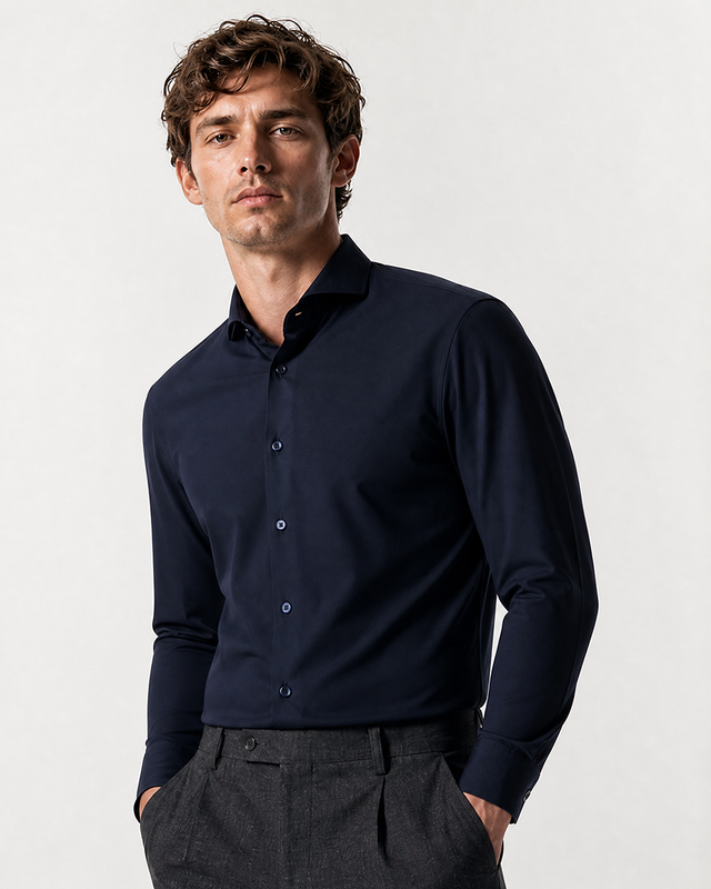 IOS SHIRT - NAVY - SECOND CHOICE