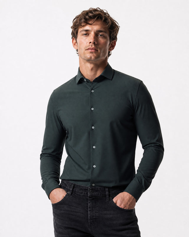 IOS SHIRT - BOTTLE GREEN