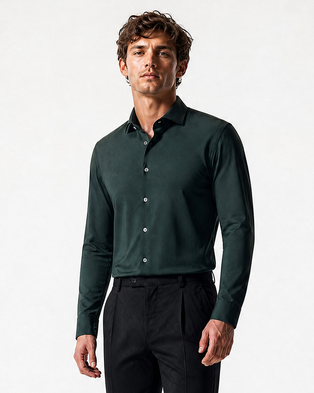 IOS SHIRT - BOTTLE GREEN