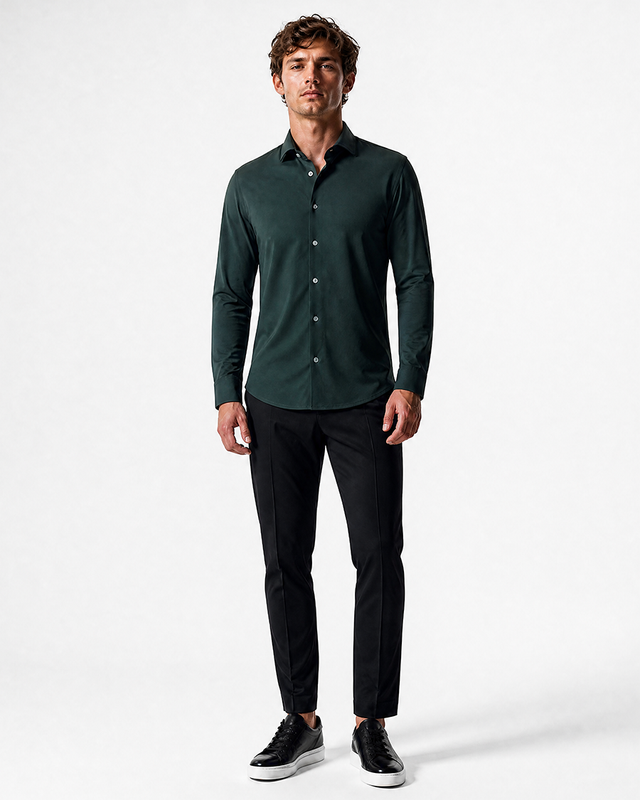 IOS SHIRT - BOTTLE GREEN