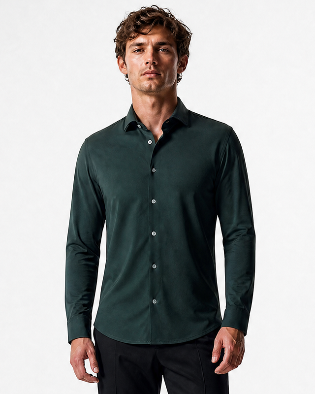 IOS SHIRT - BOTTLE GREEN