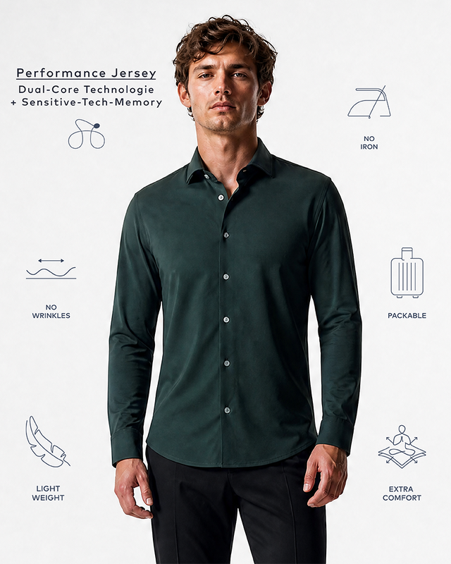 IOS SHIRT - BOTTLE GREEN