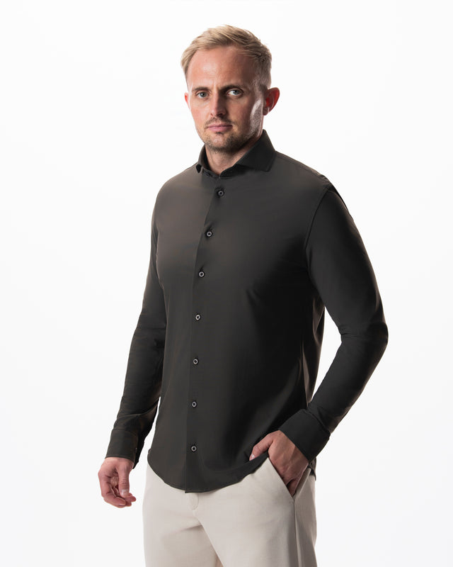 IOS SHIRT - DARK BROWN
