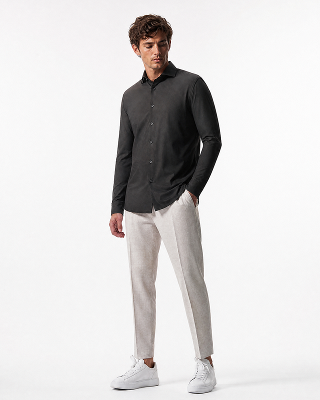 IOS SHIRT - DARK BROWN
