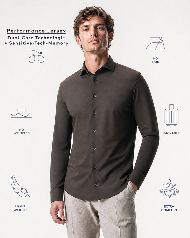 IOS SHIRT - DARK BROWN