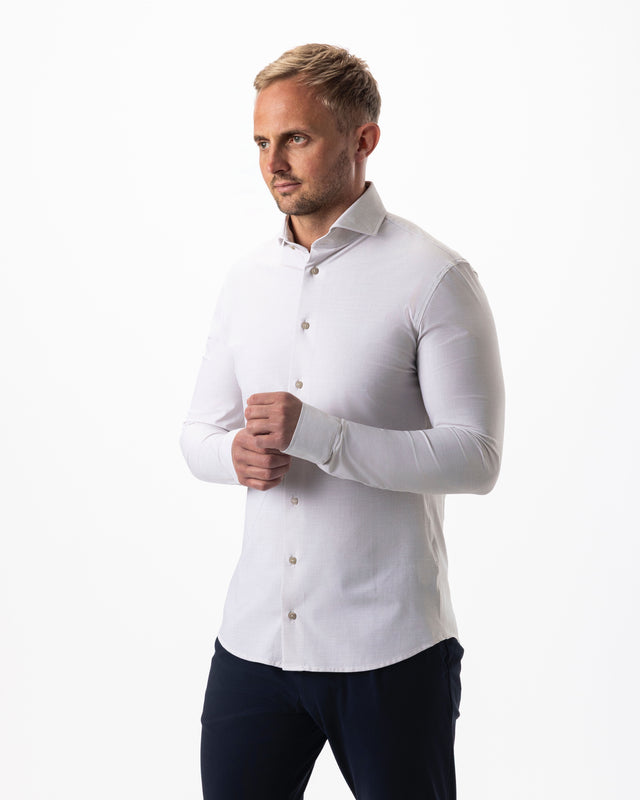 IOS SHIRT - IVORY STRUCTURED