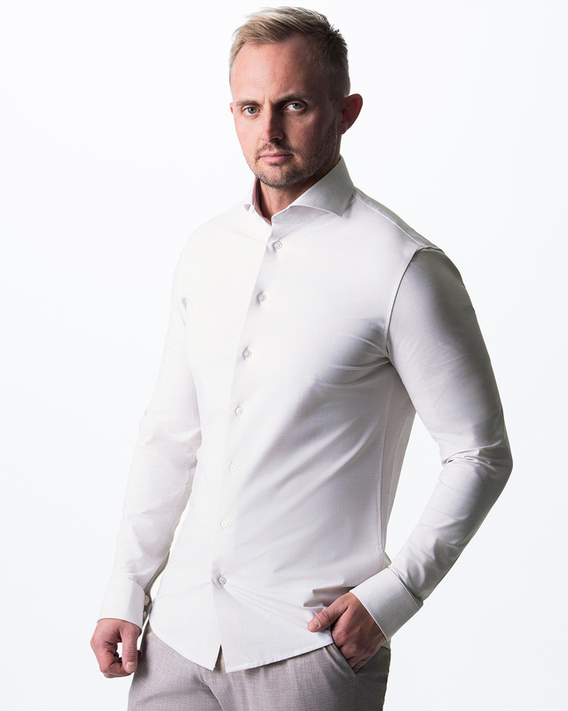 IOS SHIRT - IVORY STRUCTURED
