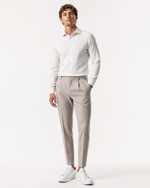 IOS SHIRT - IVORY STRUCTURED
