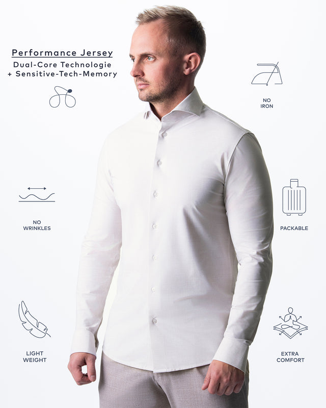 IOS SHIRT - IVORY STRUCTURED