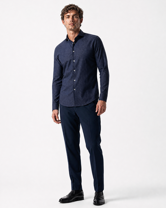 IOS SHIRT - NAVY DENIM
