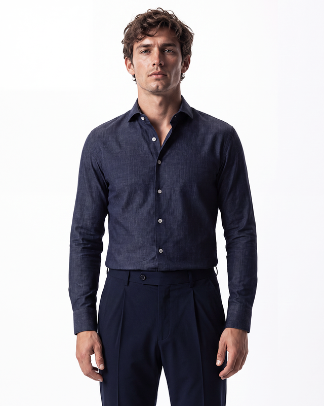 IOS SHIRT - NAVY DENIM