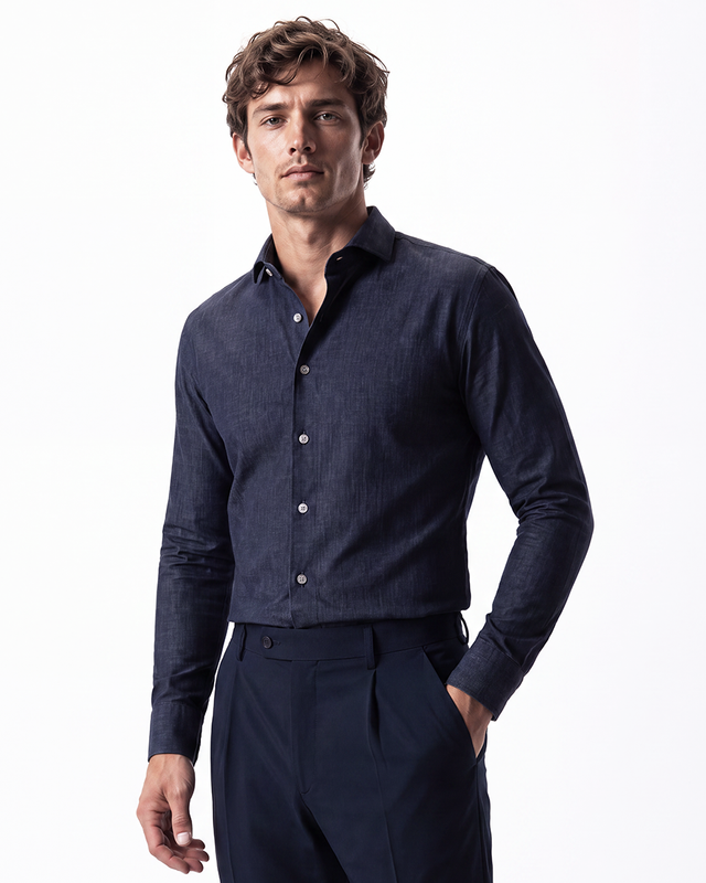 IOS SHIRT - NAVY DENIM
